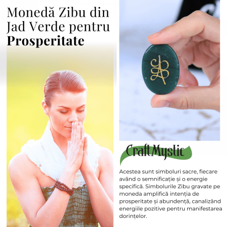 Moneda Zibu din Jad verde - Prosperitate si Noroc [5]