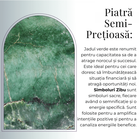 Moneda Zibu din Jad verde - Prosperitate si Noroc [6]