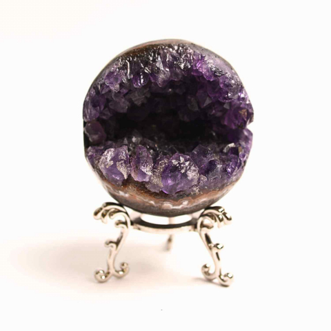 Pietre brute - Sfera Cluster Ametist 6-8 cm - Energie Pozitiva si Relaxare