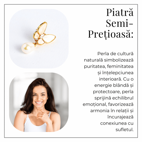 Eleganta delicata – Cercei fluturi si perle [4]
