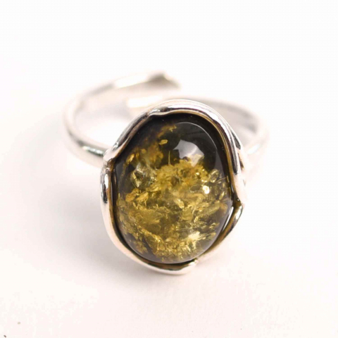 Inel ajustabil argint 925 cu chihlimbar natural – Eleganta unica [6]