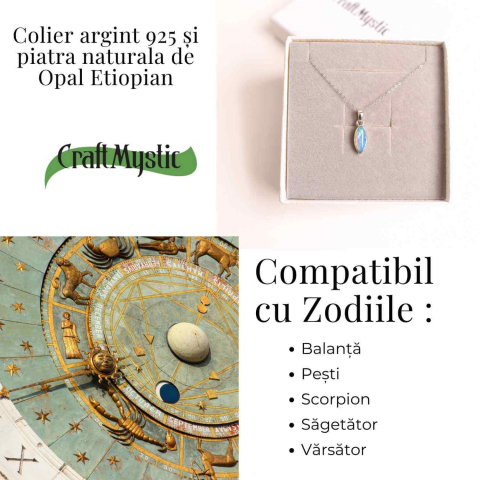 Colier argint 925 cu Opal Etiopian oval – Lumina care renaste din tine [4]
