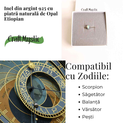 Inel argint 925 cu Opal Etiopian lacrima – Lumina interioara si claritate [3]