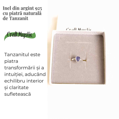 Inel Argint 925 cu Tanzanit Lacrima – Vindecare si Claritate Interioara [2]