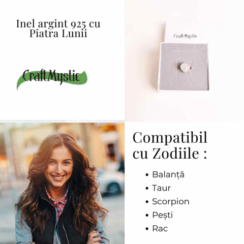 Inel din Argint 925 cu Piatra Lunii – Echilibru Emotional si Intuitie Amplificata [4]