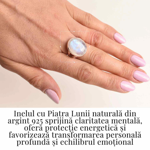 Inel din argint 925 elegant cu Piatra Lunii – Armonie emotionala si conexiune cu feminitatea [1]