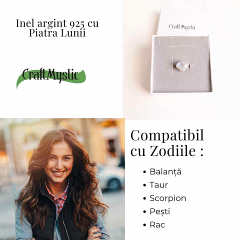 Inel din Argint 925 cu Piatra Lunii – Echilibru Emotional si Intuitie Amplificata [9]
