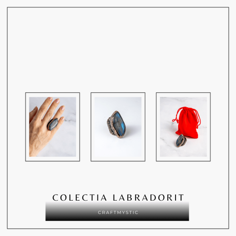 Talismanul Intuitiei – Inel Vintage cu Labradorit, Piatra Transformarii Interioare [7]