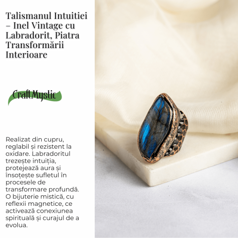 Talismanul Intuitiei – Inel Vintage cu Labradorit, Piatra Transformarii Interioare [2]