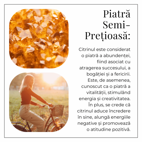 Inel Reglabil Vintage cu Citrin Natural – Abundenta si Energie Pozitiva [8]