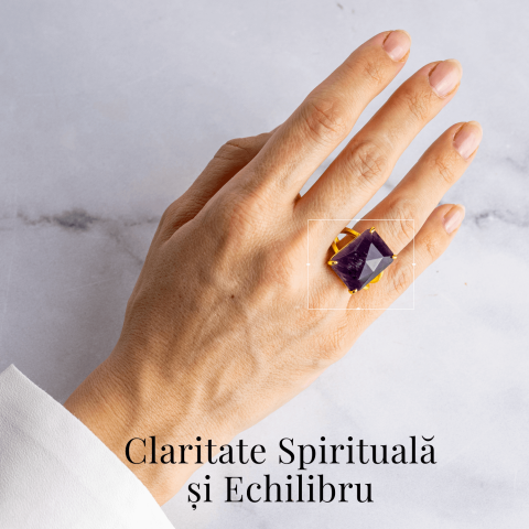 Conexiune Spirituala – Inel cu Ametist si Vibratie Inalta [1]