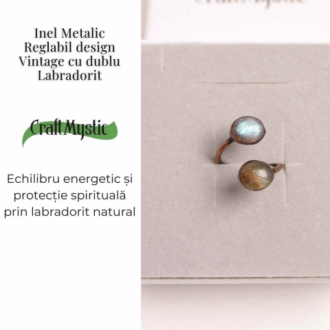 Inel reglabil cu dublu Labradorit – Protectie si echilibru energetic [2]