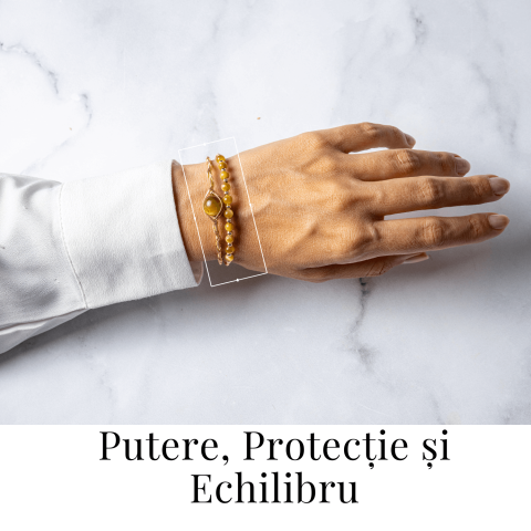 Putere si Protectie – Bratara din Ochi de Tigru auriu Natural [1]