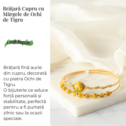 Putere si Protectie – Bratara din Ochi de Tigru auriu Natural [2]