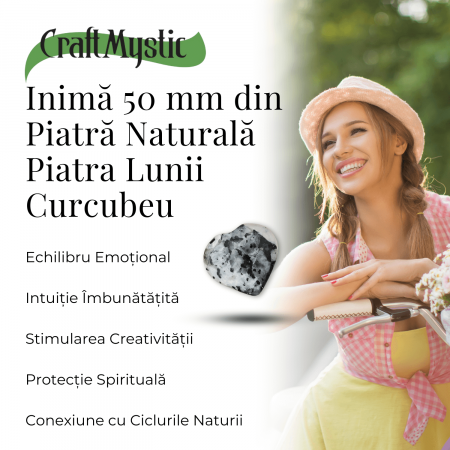 Inima Sculptata Manual de 55-60mm din Piatra Lunii Curcubeu Naturala [5]
