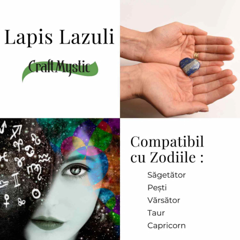 Inima Sculptata Manual din Lapis Lazuli 3 cm- Claritate Mentala si Protectie [3]