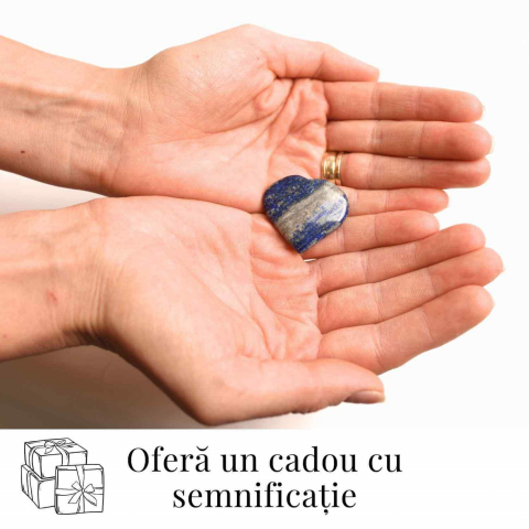 Inima Sculptata Manual din Lapis Lazuli 3 cm- Claritate Mentala si Protectie [1]