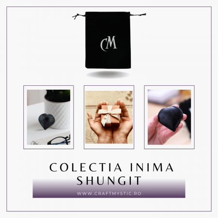 Inima Sculptata Manual de 50mm din Shungit Natural [7]