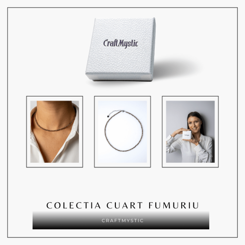 Colier cu Cuart Fumuriu Fatetat – Protectie, Claritate si Echilibru Emotional [7]