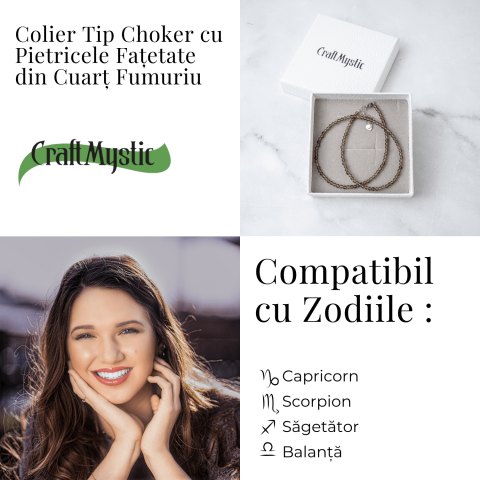 Colier cu Cuart Fumuriu Fatetat – Protectie, Claritate si Echilibru Emotional [3]