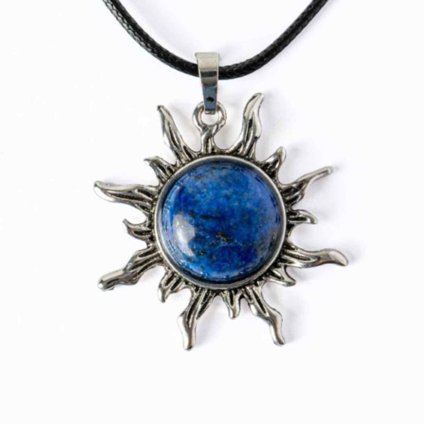 Creativitate si Inspiratie - Intelepciune si Creativitate – Colier Soare cu Lapis Lazuli Natural