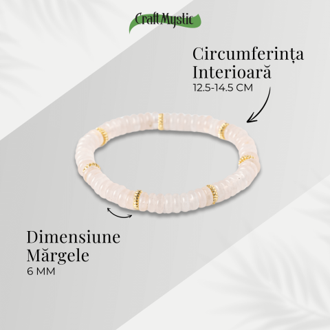 Iubire si Armonie – Bratara din Cuart Roz Natural [3]