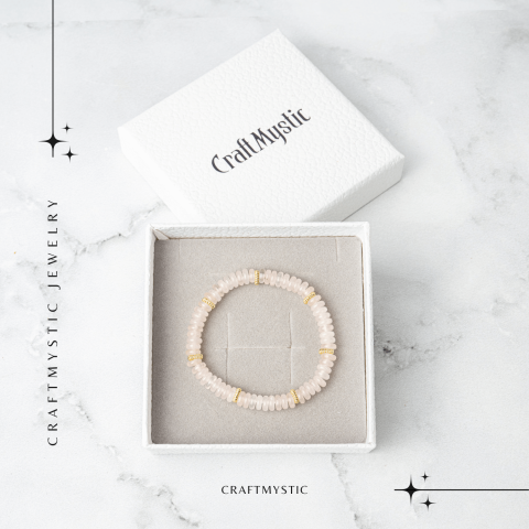 Iubire si Armonie – Bratara din Cuart Roz Natural [6]