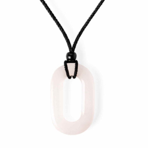 Rac - Iubire si Armonie – Colier Oval cu Cuart Roz Natural