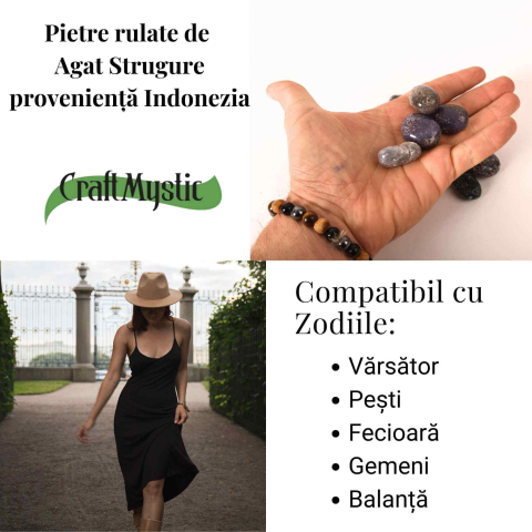 Pietre rulate de Agat Strugure din Indonezia – Calm interior si armonie blanda [4]