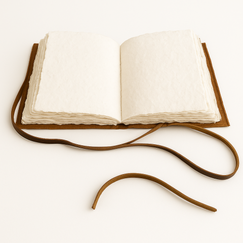 Jurnal piele naturala cu Arborele Vietii si hartie de bumbac – Creativitate si conexiune spirituala [1]