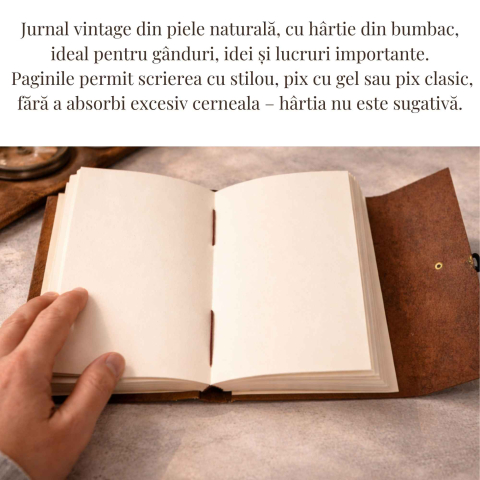 Jurnal Vintage din Piele Naturala – Legatura Timpului [2]