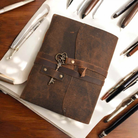 Jurnal Vintage incuietoare cheie inima -Eleganta si Intimitate [3]
