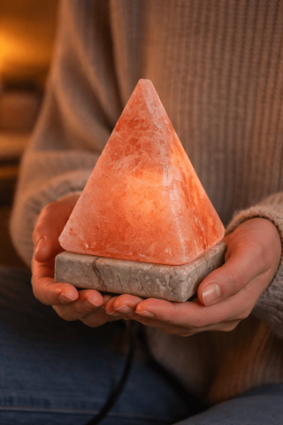 Lampa de Sare din Himalaya Piramidala – Protectie Energetica si Armonie Interioara [1]