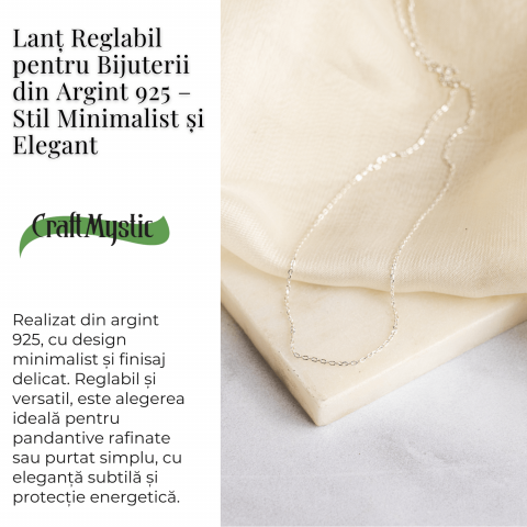 Lant reglabil pentru Bijuterii din Argint 925 – Stil Minimalist si Elegant [5]