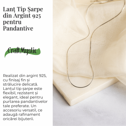 Lant Tip Sarpe din Argint 925 – Ajustabil 40+5 cm [6]
