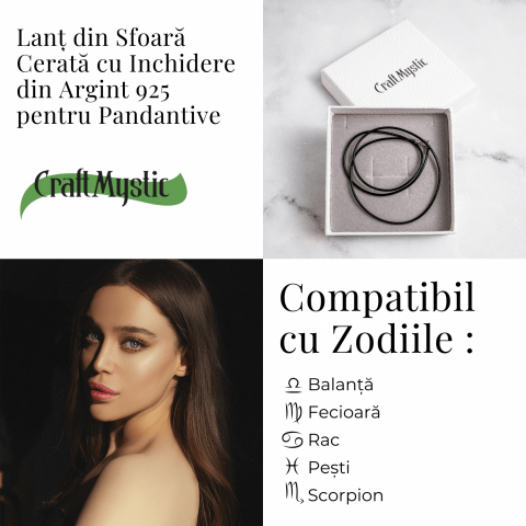 Lant din Sfoara Cerata cu Inchidere din Argint 925 pentru Pandantive [3]