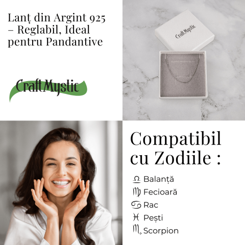 Lant din Argint 925 Reglabil – Eleganta Subtila si Versatilitate pentru Pandantive [3]