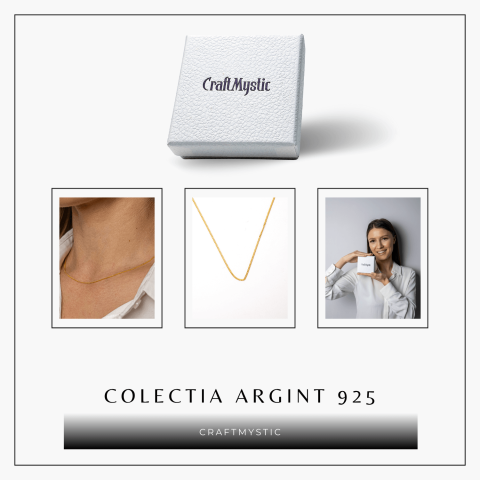 Lant Argint 925 Placat cu Aur 18K – Eleganta Delicata si Versatilitate Zilnica [7]