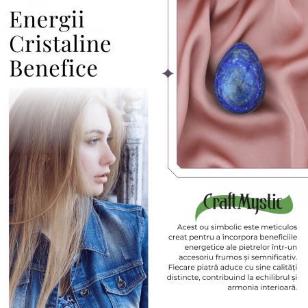 Ou Handmade de 50mm din Piatra Naturala de Lapis Lazuli [5]