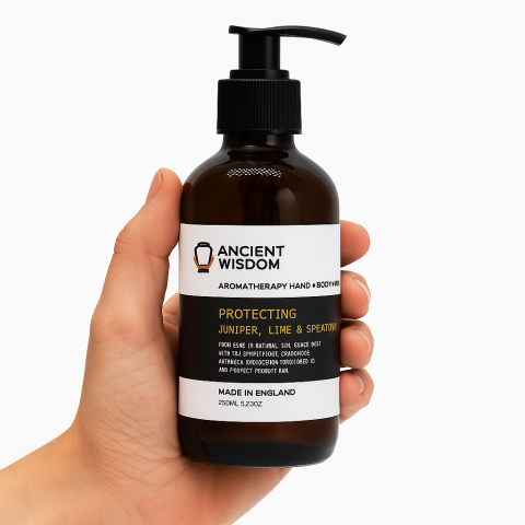 Aromaterapie - Gel de dus si sapun lichid pentru maini – Ienupar, Lime si Menta dulce – 250 ml