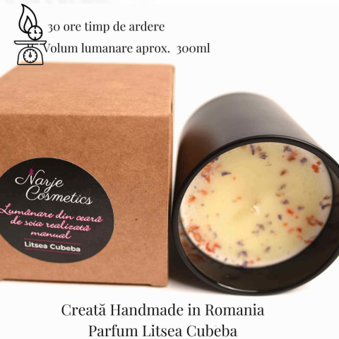 Lumanare cu ulei esential de litsea cubeba – Relaxare si revitalizare naturala [2]