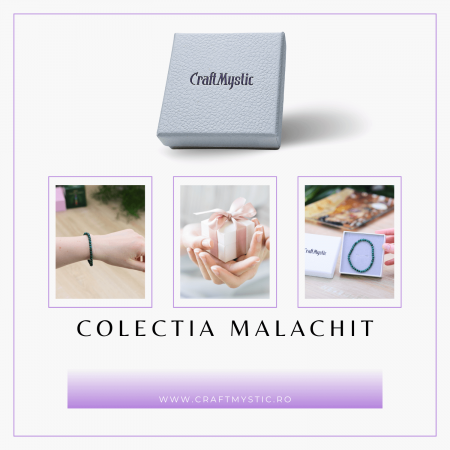 Bratara Elastica cu Margele 5mm din Malachit Semipretios Natural [1]