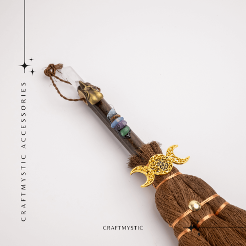 Maturica Energetica cu Cuart Transparent si Pietre Chakre – Claritate, Lumina si Protectie Sacra [6]