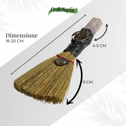 Maturica pentru curatare energetica – Varf Cuart Roz natural [2]
