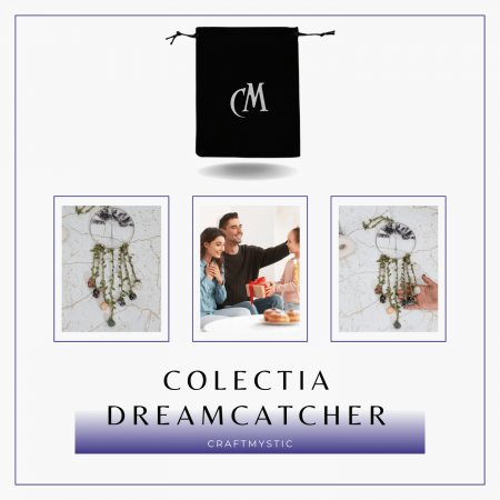 Dreamcatcher cu 7 tipuri de Cristale pentru cele 7 Chakre și Model Arborele Vietii [8]