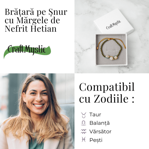 Noroc si Echilibru – Bratara Impletita din Jad Hetian Natural [4]