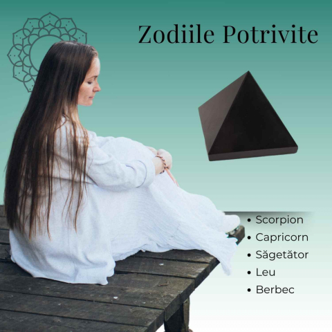 Piramida din Obsidian Negru pentru Protectie si Claritate Energetica [3]