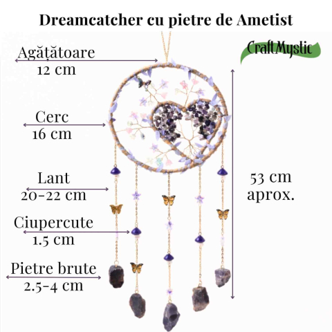 Dreamcatcher cu Ametist pentru liniste si echilibru interior [2]
