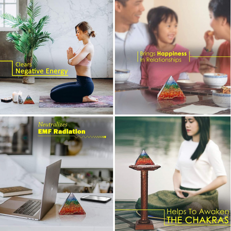 Piramida Orgonica cu 7 chakre - Generator de energie pozitiva, meditatie si echilibru spiritual [5]