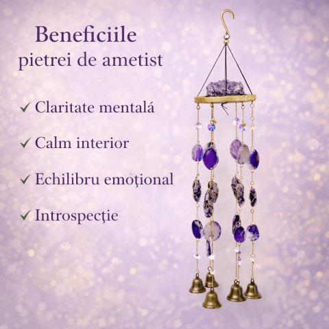 Ornament decorativ cu Ametist – un echilibru vizual care invita la liniste si reflectie [2]